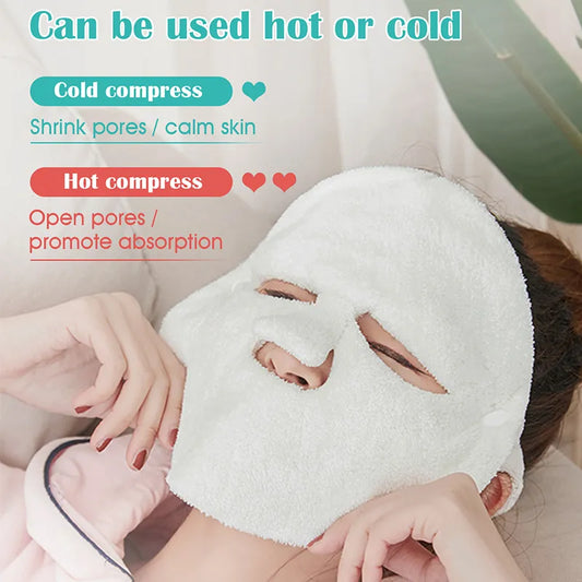Hot Compress Cotton Towel Spa Face Mask